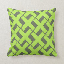 Lime Green and Gray Xs