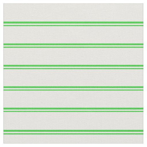 Lime Green and Mint Cream Lines Fabric