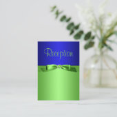 Lime Green and Royal Blue Enclosure Card (Standing Front)