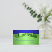 Lime Green and Royal Blue Placecards (Standing Front)