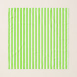 Lime green and white candy stripes scarf<br><div class="desc">Lime green and white candy stripes</div>