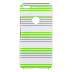 Lime green and white five stripes pattern uncommon google pixel XL case