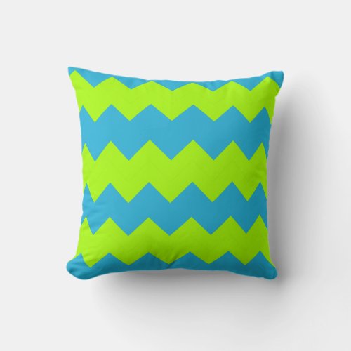 Lime Green, Aqua Zig Zag