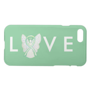 Lime Green Awareness Angel Ribbon iPhone 7 Case