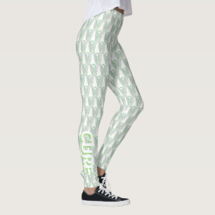 Lime Green Awareness Ribbon Angel Custom Leggings