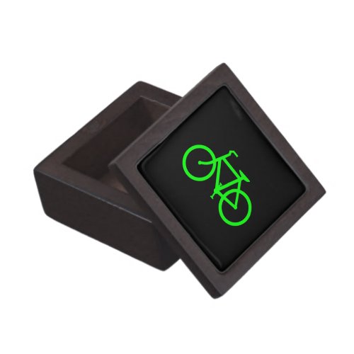 Lime Green Bike on Black Gift Box