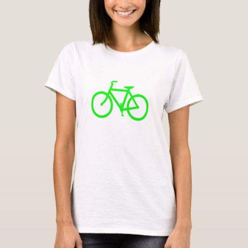 Lime Green Bike T_Shirt