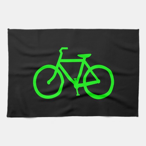 Lime Green Bike Towel