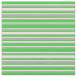 [ Thumbnail: Lime Green, Bisque, and Dark Gray Colored Stripes Fabric ]