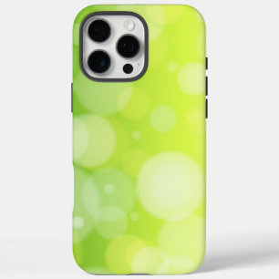 Lime green bokeh (all phones) iPhone 16 pro max case