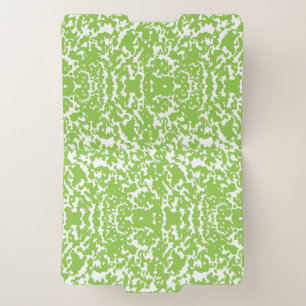 Lime Green Botanical Luxury Tote Bag File Folder