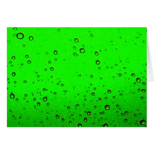 Lime Green Bubbles Card (Front Horizontal)