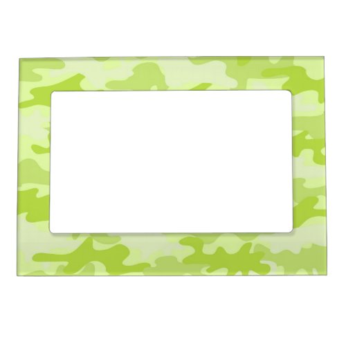 Lime Green Camo Camouflage Custom Magnetic Frame