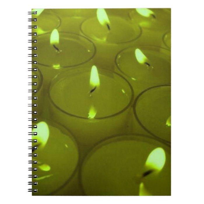 Lime Green Candles Notebook