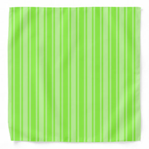 Lime green candy stripes bandana