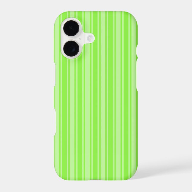 Lime green candy stripes Case-Mate iPhone case (Back)