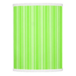 Lime green candy stripes lamp shade