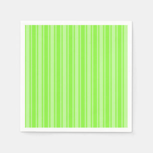 Lime green candy stripes napkins