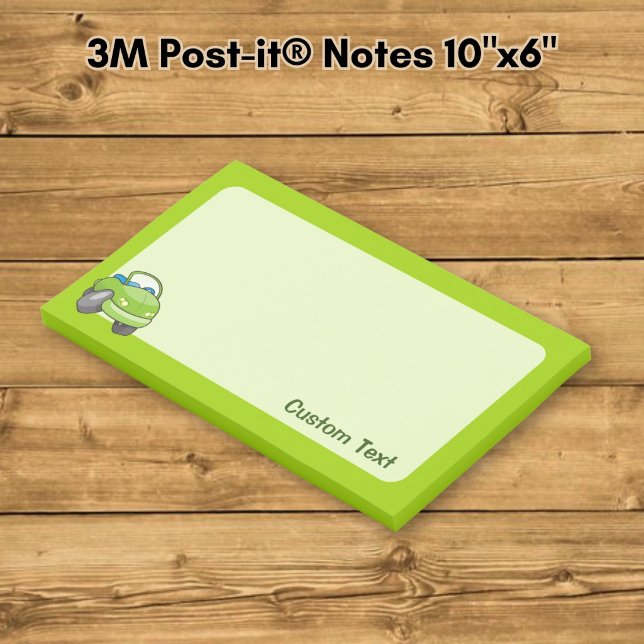 Lime Green Cartoon Car Post-it Notes (Creator Uploaded)