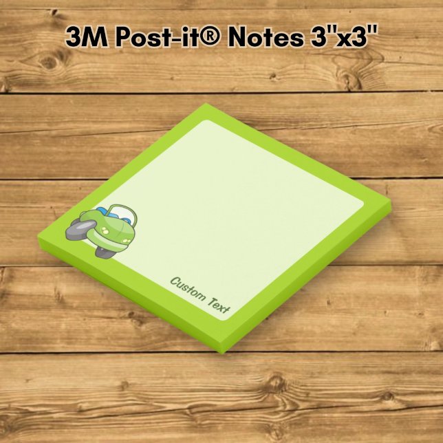 Lime Green Cartoon Car Post-it Notes (Creator Uploaded)