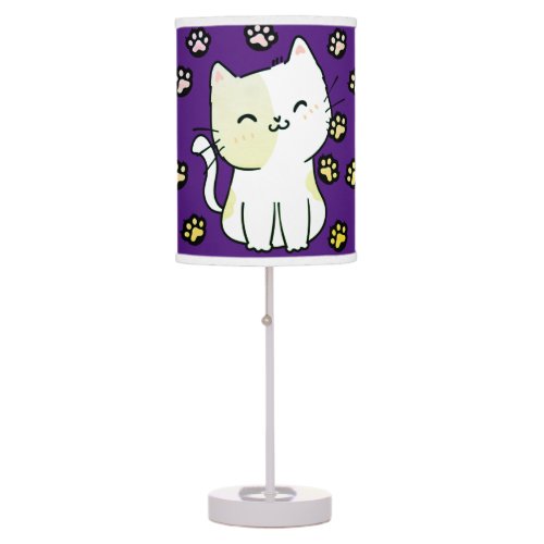 Lime Green Cat  Paws Table Lamp