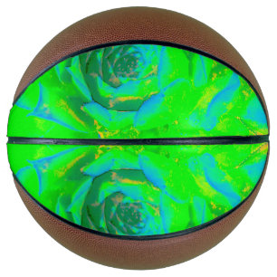 Lime Green Chartreuse Succulent Sedum Rosette Basketball