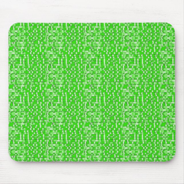 Lime Green Circuits Mousepad (Front)