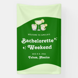 Lime Green Citrus Tequila & Tulum Bachelorette Banner