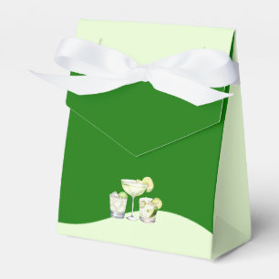 Lime Green Citrus Tequila & Tulum Bachelorette Favor Boxes