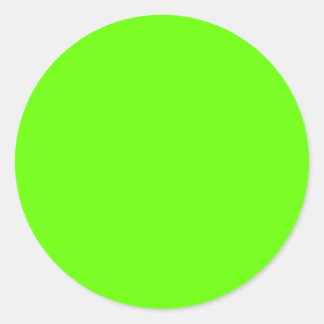 Lime Green Classic Round Sticker