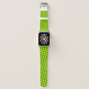 Lime Green Clover Ribbon by Kenneth Yoncich Apple Watch Band