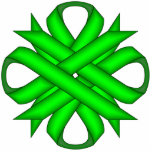 Lime Green Clover Ribbon by Kenneth Yoncich Cutout<br><div class="desc">Lime Green Clover Ribbon Key Chain.
Images Copyright (C) Kenneth Kenji Yoncich. All Rights Reserved.</div>