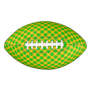Lime Green Clover Ribbon by Kenneth Yoncich Football