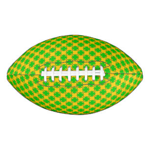 Lime Green Clover Ribbon by Kenneth Yoncich Football