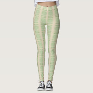Lime Green Color Design Leggings
