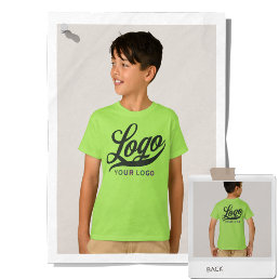 Lime Green Company Logo Swag Business Kids Boys T-Shirt