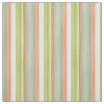 Lime Green Coral Range Watercolor Stripes Pattern Fabric
