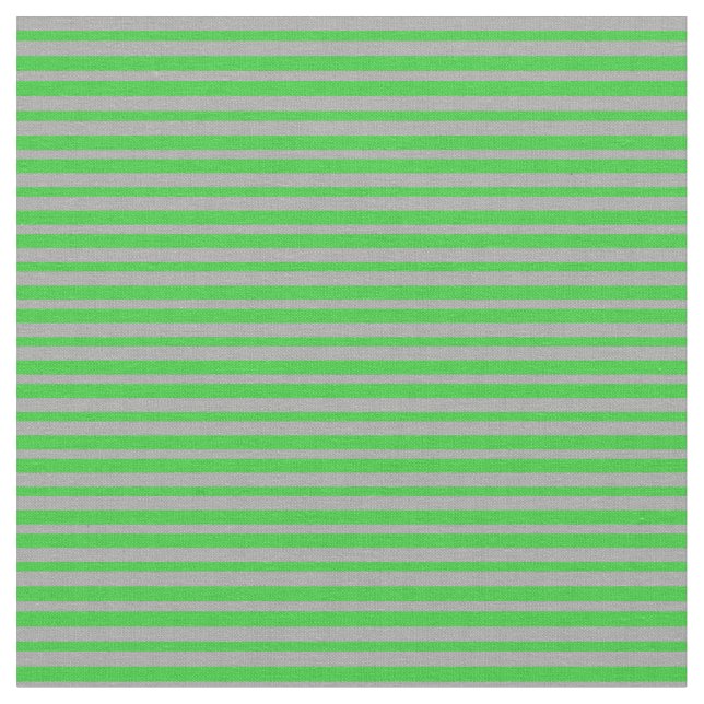 Lime Green & Dark Gray Lines/Stripes Pattern Fabric (Close Up)