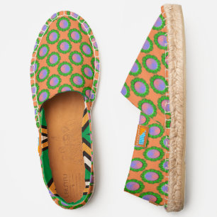 Lime Green Disc Ribbon by Kenneth Yoncich Espadrilles