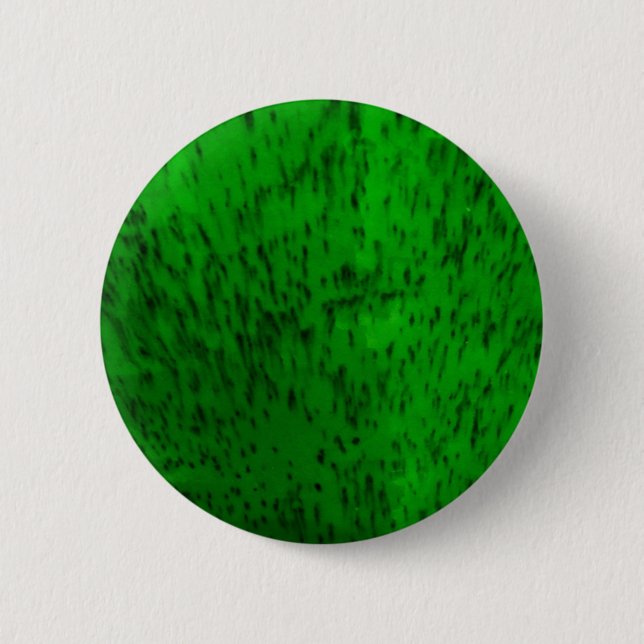 Lime Green Earthenware Pinback Button (Front)