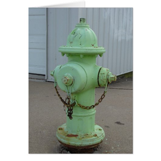 Lime Green Fire Hydrant Cards (Front)