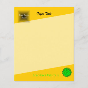 Lime Green Flower Ribbon by Kenneth Yoncich Flyer