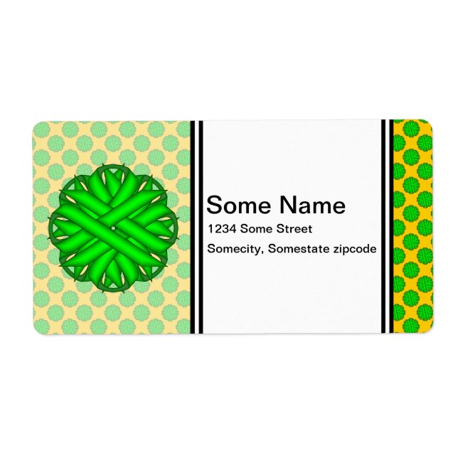 Lime Green Flower Ribbon by Kenneth Yoncich Label (Front)