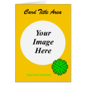 Lime Green Flower Ribbon Template by K Yoncich (Front)