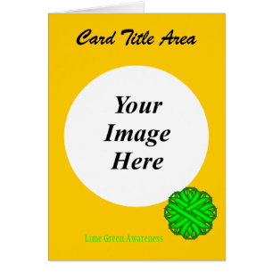 Lime Green Flower Ribbon Template by K Yoncich