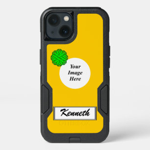 Lime Green Flower Ribbon Tmpl by Kenneth Yoncich iPhone 13 Case