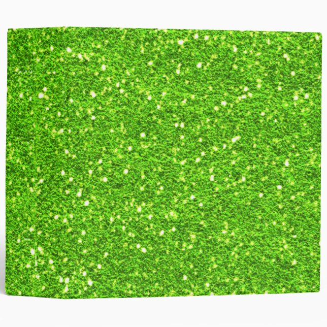 Lime Green Glitter Binder (Front/Spine)