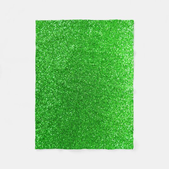 Lime green glitter fleece blanket | Zazzle.com