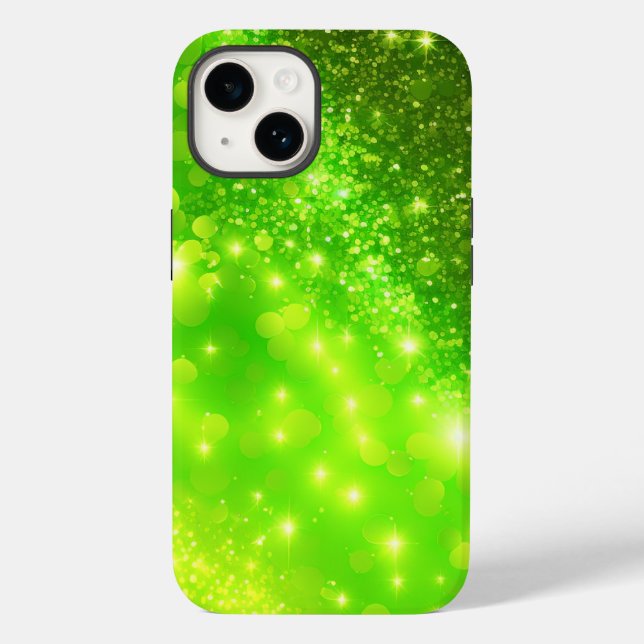 Lime Green Glitter iPhone/iPad Mate Tough Case (Back)
