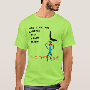 Lime Green - Grandma's Advice Boomeranged T-Shirt